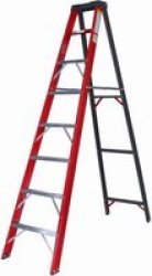 FGS6 Industrial Fibreglass A-frame Step Ladder 1.8M 6 Steps