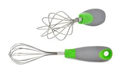 Idealkitchenware Whisk Egg Beater 10-INCH Utensils.stainless Steel Rust Free Wires Comfortable Nonslip Handle.sturdy Gadgets.whip Blend Beat&stir Eggs Egg Whites Cream. Free Ebook Included: "the