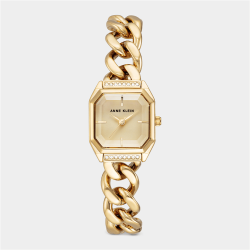 Anne Klein Women&apos S Gold Plated Bracelet Watch