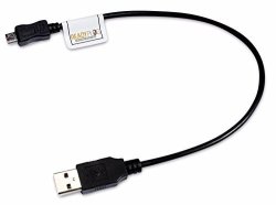 Readyplug USB Charging Cable For: Garmin Truswing Black 1 Foot