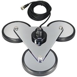 Tram Tri-magnet Cb Antenna Mount With Rubber Boots & Coaxial Cable 5