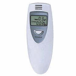 Shentesel Alcohol Tester Lcd Display Digital Breath Detector Breathalyzer Professional - White