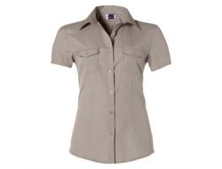 Ladies Short Sleeve Bayport Shirt - Khaki Only - 3XL Khaki