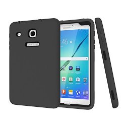 Samsung Galaxy Tab E 8.0 Case Longsky Hybrid 3IN1 High Impact Resistant Defender Cover Heavy Duty Shockproof Armor Soft Silicone+hard PC Case For Galaxy
