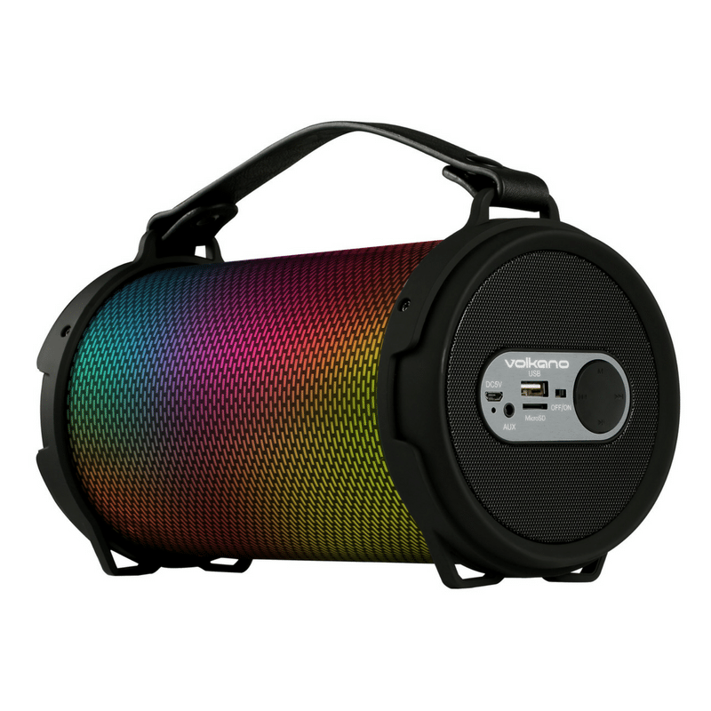 Volkano Flare Series Bluetooth Wireless Tube Speaker RGB Lighting