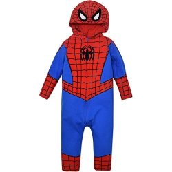 Marvel Spiderman Baby Costume Coverall With Hood 18-24 Months