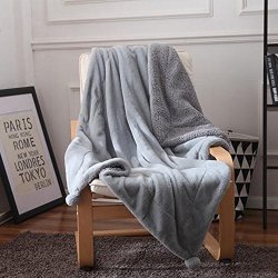Vesna 40"X59" Sherpa Throw Blanket Super Soft Cozy Blanket Lightweight Microfiber Faux Fur Throw Reversible Throw For Couch Or Bed