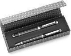 Classic Pen Set Consisting Of A Metal Ballpen And Rollerball Pr