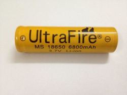 Very High Quality Orange Li-ion 18650 6800mah 3.7v Rechargeable Batteries