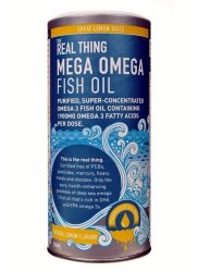 The Real Thing Mega Omega Fish Oil Liquid Lemon 200ml