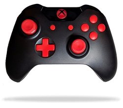 Xbox One Modded Rapid Fire Controller Red Leds Custom Buttons Drop Shot Jump Shot Quick Scope Compatible With Call Of Duty & All Games