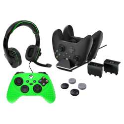 Sparkfox Xbox Series X Combo Gamer Pack With Headset|grip Pack|controller Skin|charging DOCK|2 X Batteries