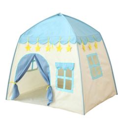 Kids Castle Play House Tent - Blue