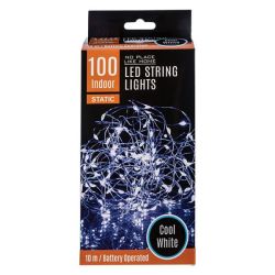 String Lights - Indoor - Cool White - 10 M - 100 LED - 4 Pack