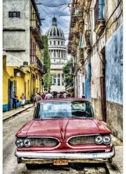 Educa - Vintage Car In Old Havana - 1000 Piece Puzzle