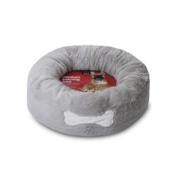 Mikki Calming Donut Bed Grey - Medium