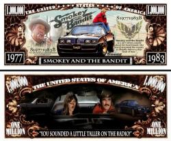 Smokey And The Bandit 1977 Special Edition Trans Am Novelty Million Dollar Bill