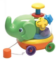Edwin The Elephant Pull Along And Shape Sorting Toy