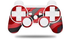 Sony PS3 Controller Decal Style Skin - Camouflage Red Controller Not Included