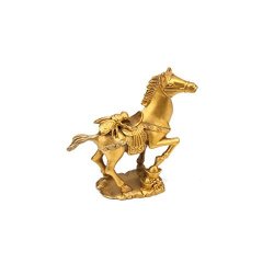 Yaoyijun Chinese Feng Shui Brass The Fly On Horse And Set Statue The Golden Color The Fly On Horse And The Message:immediate Winning The Fly On