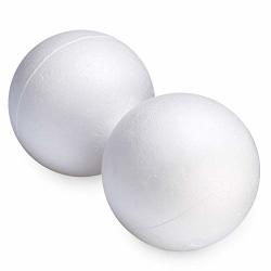 Foam Balls for Crafts 2-Pack Large Styrofoam Balls 8-Inch Round Polystyrene Balls for DIY Arts and Crafts 