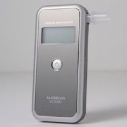 AlcoScan AL7000 Premium Breathalyser Silver Grey