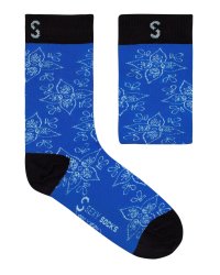 Sexy Socks 8-11 Filigree Blue