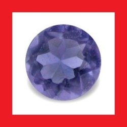 Iolite - Tanzanite Blue Purple Round Cut - 0.110CTS