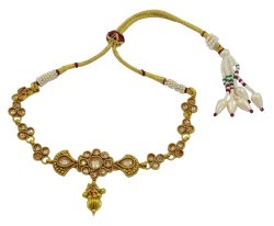 Gold Tone Indian Women Armband Traditional Upper Arm Bracelet Bajubandh Jewelry IMOJ-ARM32A