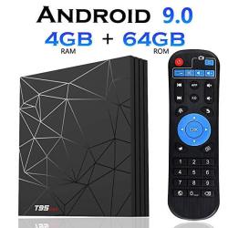 Android 9.0 Tv Box 4GB+64GBEVANPO T95 Max Quad Core Smart Tv Box Android Box Media Player Support USB 3.0 3D 4K 6K H.265 HD