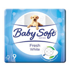 Baby Soft 2PLY Toilet Paper White 1 X 9'S