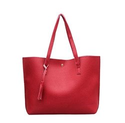Nodykka Women Tote Bags Top Handle Satchel Handbags Pu Pebbled Leather Tassel Shoulder Purse
