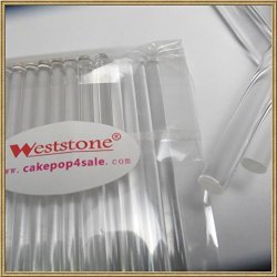 Weststone - Clear Lollipop Sticks With Polished Ends For Cake Pops 100 10"