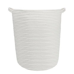18" X 16" Extra Large Storage Baskets Cotton Rope Woven Nursery Bins Off White XL