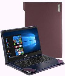 Broonel - Profile Series - Purple Leather Luxury Laptop Case For The Hp Pavillion 15