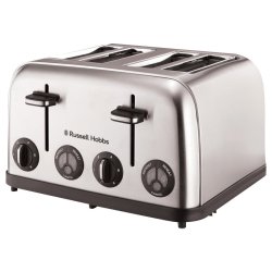 Russell Hobbs 13976 4 Slice Stainless Steel Toaster