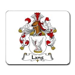 Lang Family Crest Coat Of Arms Mouse Pad