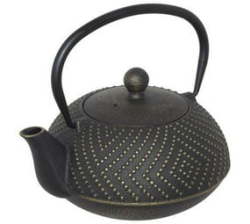Cast Iron Tea Pot With Infuser 800ML-BLACK