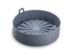 Silicone Airfryer Round Basket Grey
