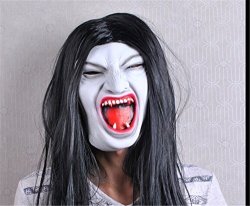 Halloween Horror Mask Devil Mask Grimace Hedging Brunette Zombie Mask