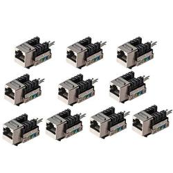 Cable Matters 5-Pack Shielded RJ45 Cat 8, Cat8 Keystone Jack