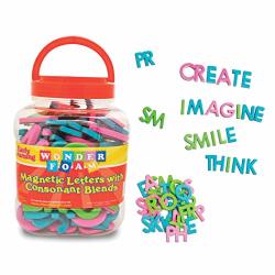 Wonderfoam PACAC9305BN Magnetic Letters With Consonant Blends Assorted Sizes 104 Pieces Per Pack 2 Packs