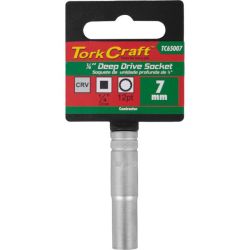 Tork Craft - Socket 7MM 1 4 Dr Deep Socket Crv 12 Point - 8 Pack