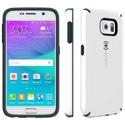 Speck Products Candyshell Case For Samsung Galaxy S6 - Retail Packaging - White charcoal Grey