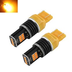 50 Watts Extreme High Power 3535 Chip LED Red amber white Turn Signal Brake Tail Lights Bulbs 3157 7443 1157 Amber 7443