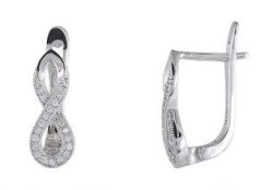 Homemark The Infinity Prestige Jewel Collection Infinity Sign Earrings Silver