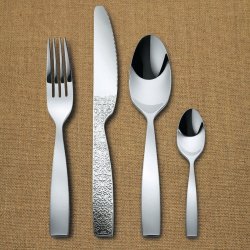 ALESSI Dressed Cutlery 98PC In Wooden Canteen