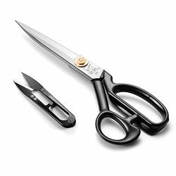 Sewing Scissors 10 Inch - Fabric Dressmaking Scissors Upholstery Office Shears For Tailors Dressmakers Best For Cutting Fabric Leather Paper Raw Materials Heavy Duty
