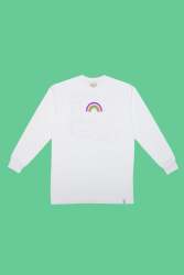 Long Sleeve Box T-Shirt Rainbow Vibes - - Extra Small