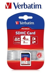 Verbatim Secure Digital Class 10 4GB SDHC Card